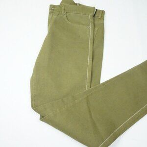 Eidos Fancy Stampa Denim PPT Canvas Olive Green Jeans Sz 32 Brand New